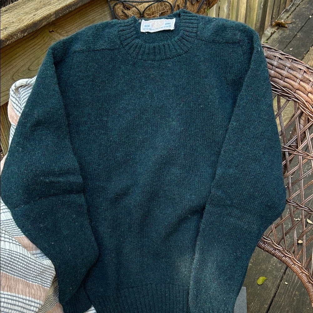 Men's Dark Green Crewneck Sweater